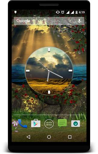 Nature Clock Live Wallpaper screenshot 2