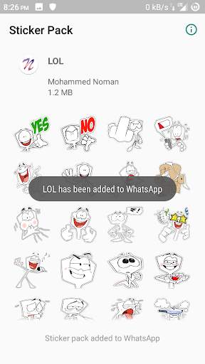Funny What's App Sticker - WA Stickers screenshot 5