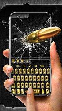 Gold Gunnery Bullet Keyboard 1 تصوير الشاشة