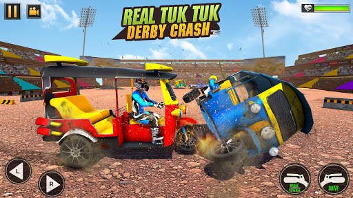 Tuk Tuk Rickshaw Derby Game screenshot 4