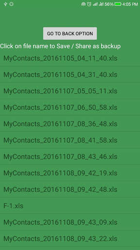 Import Export Contacts Pro 9 تصوير الشاشة