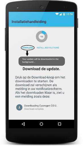 Cyanogen updatetracker screenshot 4