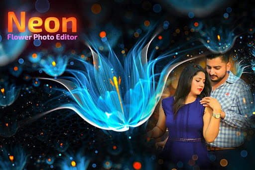 Neon Flower Photo Editor screenshot 3
