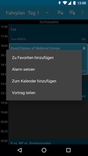 MRMCD 2019 Fahrplan screenshot 3