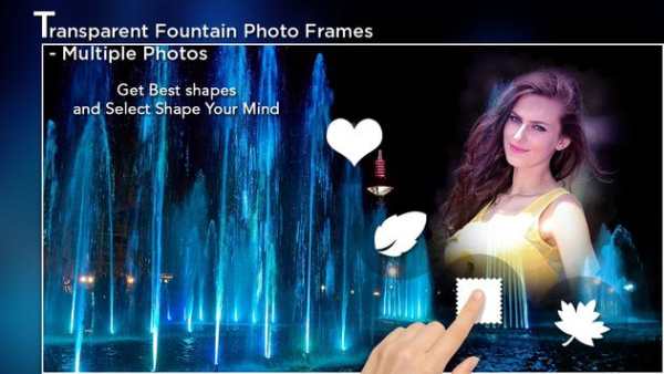 Transparent Fountain Photo Frames - Multiple Photo screenshot 1