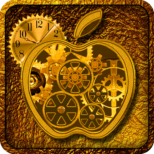 ikon Golden Apple Clock Live WallPa