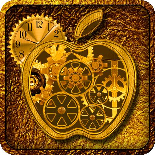Golden Apple Clock Live WallPa JassDroid 8646.0