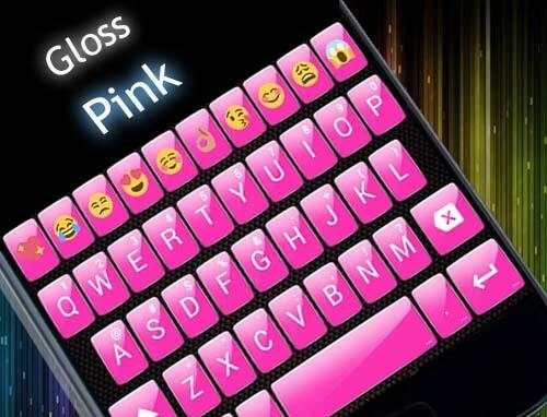 Gloss Pink Emoji Keyboard screenshot 5