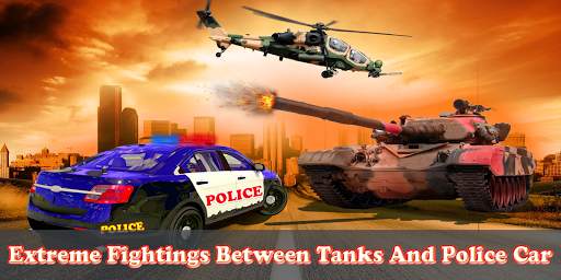 Tank Attacks Police Cars : Panzer War 2021 screenshot 5