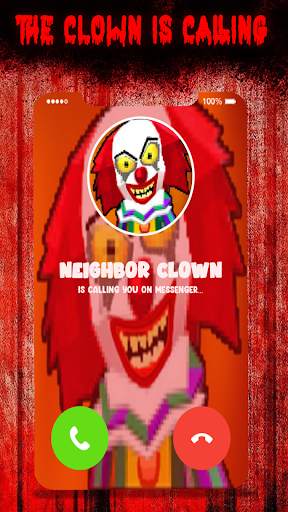 neighbor Clown Video call screenshot 4