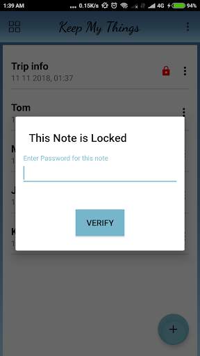 Keep My Things - Notes with Lock and Multimedia screenshot 4