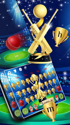 Golden Cricket Keyboard Theme screenshot 2