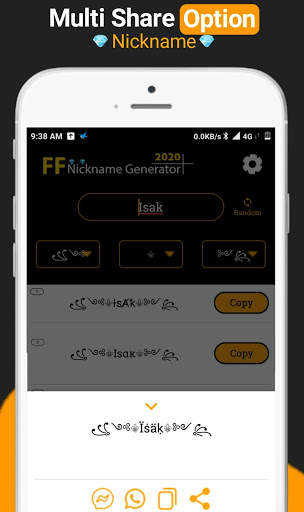 Nickname Generator 2020 ⚡ Nicknames For Free F screenshot 5
