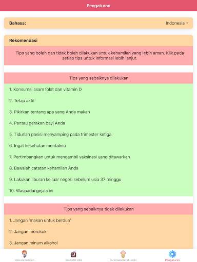 Kalkulator Kehamilan: Persalinan & Usia Kehamilan screenshot 11
