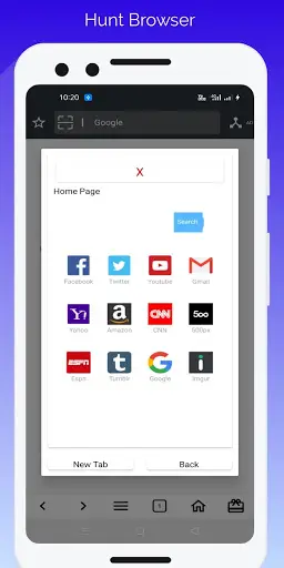 Hunt Browser - Super Quick Browser screenshot 3