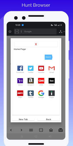 Hunt Browser - Super Quick Browser screenshot 3