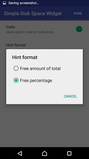 Simple Disk Space Widget screenshot 8