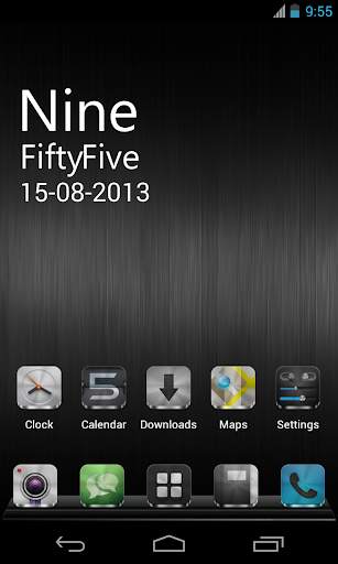 Metal Free(APEX NOVA GO THEME) screenshot 2