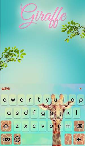 Giraffe Animated Keyboard   Li screenshot 2