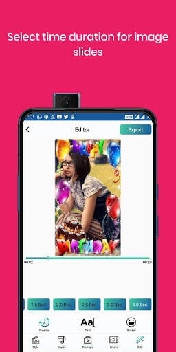 Free Happy Birthday Video Maker with Song and Name screenshot 6