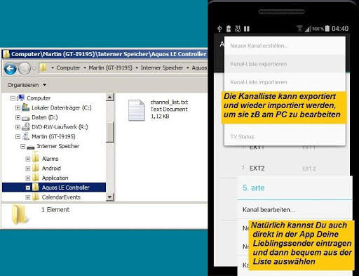 Controller für Sharp Aquos LE TV screenshot 6