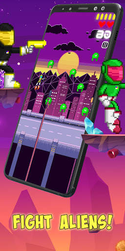 Hop Shot: Alien Attack Game - 2D Space Shooter screenshot 2