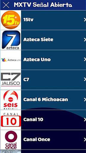 Canales de TV México screenshot 1