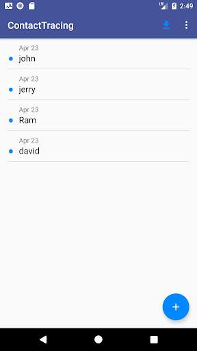 Contact Tracing offline screenshot 2