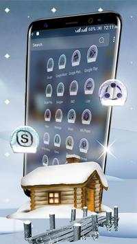 Winter Snow Night Launcher Theme screenshot 3