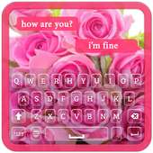 Pink Rose Keyboard Theme on 9Apps