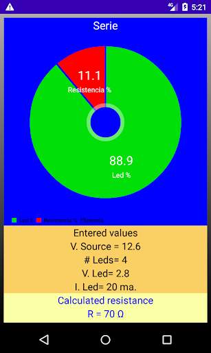 Led Resistor Calculator स्क्रीनशॉट 3