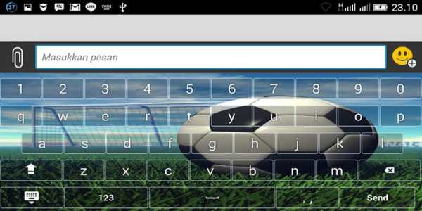 Keyboard Bola BBM screenshot 1