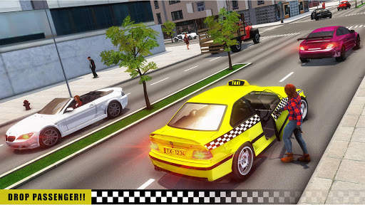Crazy Car Driving Taxi Games screenshot 11