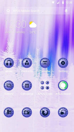 Purple|APUS Launcher theme screenshot 1