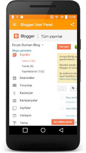 Blog Manager (Panel) screenshot 2