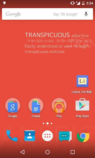 Lexica Live Wallpaper Lite screenshot 4