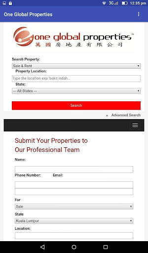 One Global Properties screenshot 9