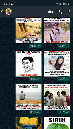 Meme Perang Gambar Stiker WA - WAStickerApps screenshot 4