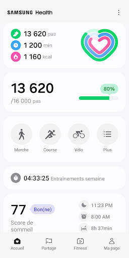 Samsung Health screenshot 1
