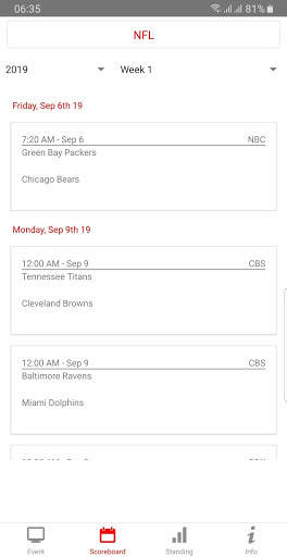 Live Stream for NFL 2020 - 2021 screenshot 2