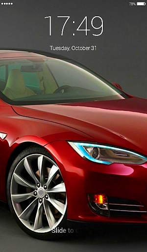 Electric car Lock Screen screenshot 3
