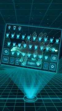 3d hologram dinosaur keyboard tech future screenshot 1