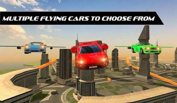 Flying Car Racing Shooting War screenshot 6