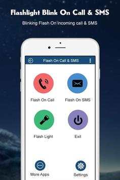 Flashlight Blink on Call & Sms screenshot 1