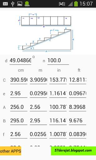 Stair Calculator 3 تصوير الشاشة