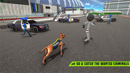Stickman Police Dog Chase Crime Simulator screenshot 4
