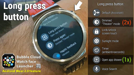 Bubble Cloud Tile Launcher Watch face (WearOS) screenshot 5