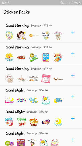 Good Morning Stickers скриншот 1