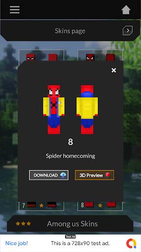 Skins Spider Man Mods for Minecraft PE screenshot 1