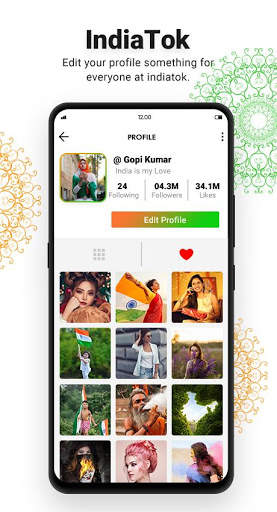 IndiaTok - Indian Social Network App Tik Tik screenshot 4